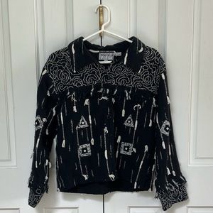 Black and White Silver Stream Jacket